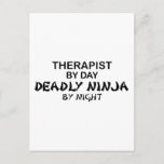 Therapist Deadly Ninja by Night Postcard