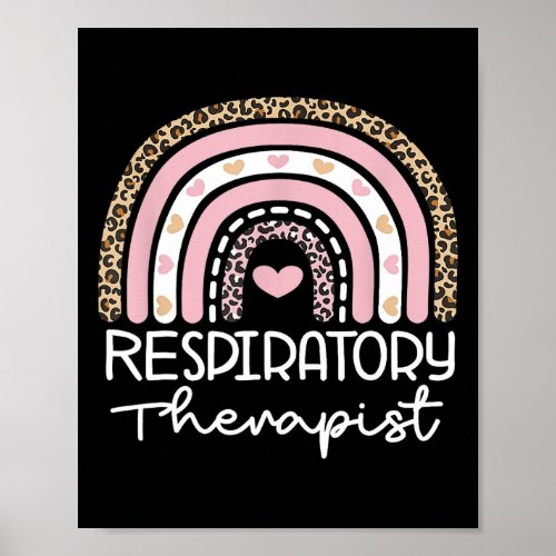 Therapist Leopard Rainbow Nursing Day Nurse Week  Poster