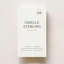 Therapist Mental Health Minimalist Professional  Business Card