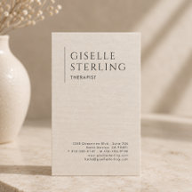Therapist Psychologist Luxury Natural Linen