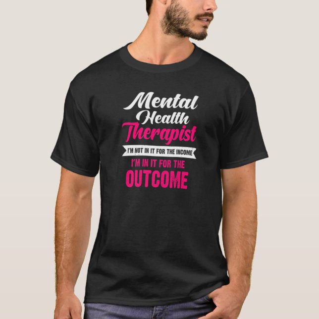 Therapist Puns For Women Mental Health  Puns T-Shirt (Front)