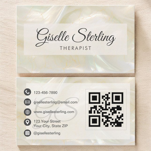 Therapist QR Code Business Card (Creator Uploaded)
