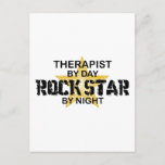 Therapist Rock Star by Night Postcard
