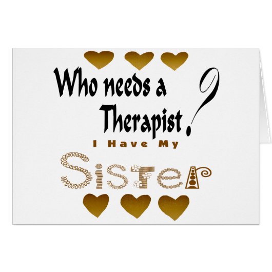 Therapist Sister Cards (Front Horizontal)