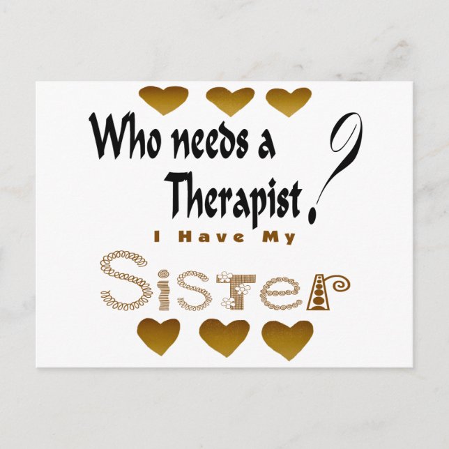 Therapist Sister Postcard (Front)
