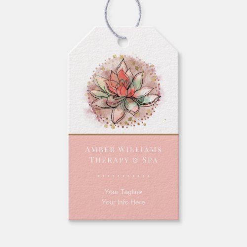 Therapist Spa Succulent Yoga Healing Hang Tag