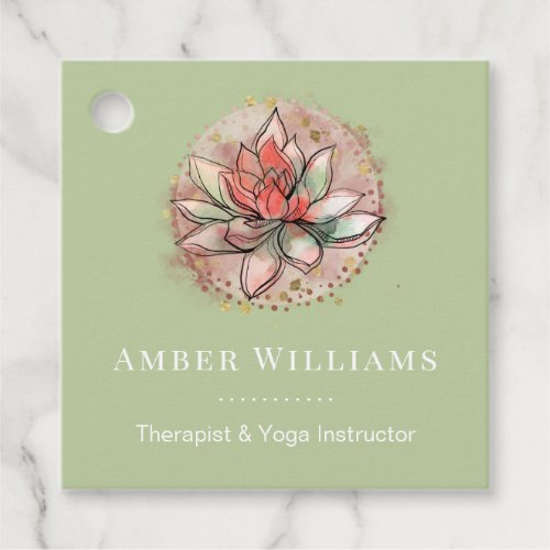 Therapist Spa Succulent Yoga Healing Hang Tag