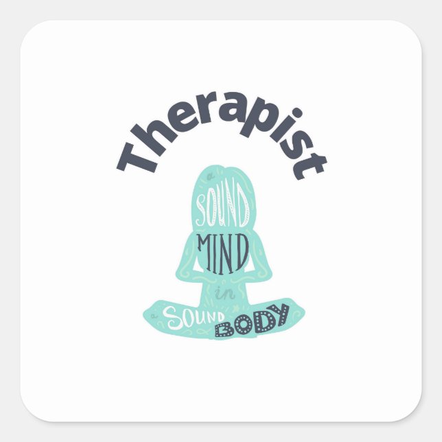 Therapist Yoga Sticker (Front)