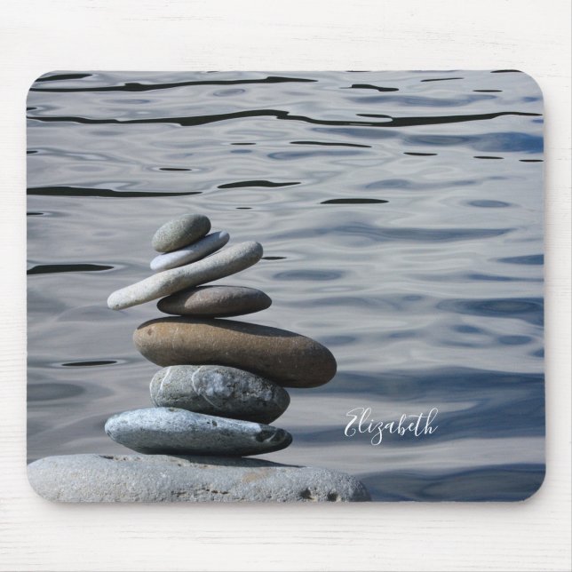 Therapist Zen Stones, Sea Mouse Pad (Front)