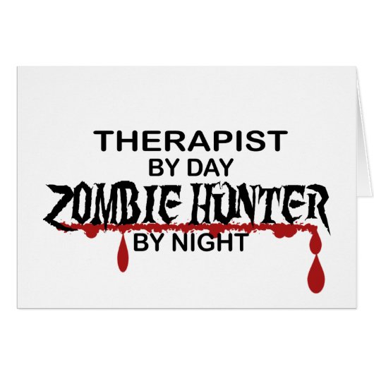Therapist Zombie Hunter Cards (Front Horizontal)