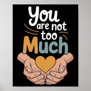 Therapy Affirmation Mindfulness Quote Feelings Are Poster