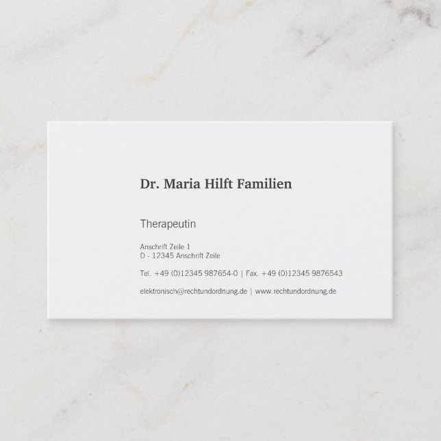 Therapy Business Cards (Front)