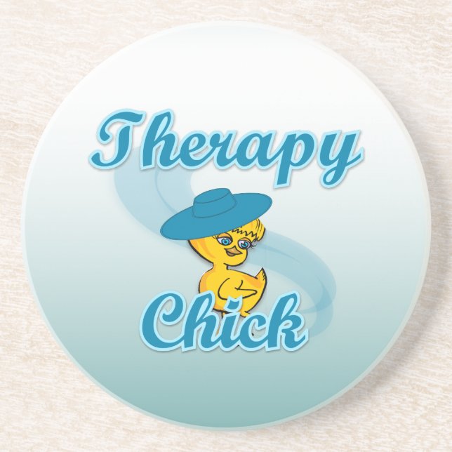 Therapy Chick #3 Coaster (Front)