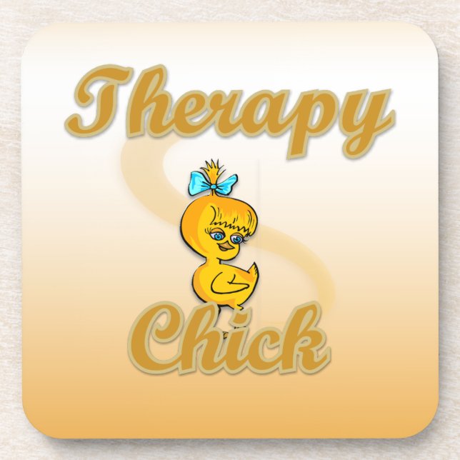 Therapy Chick Drink Coaster (Front)
