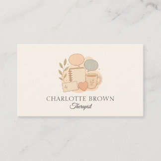Therapy Counseling Mental Health Wellness Support Business Card