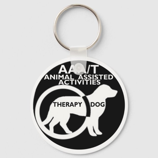 THERAPY DOG ANIMAL ASSISTED ACTIVITIES KEYCHAIN (Front)