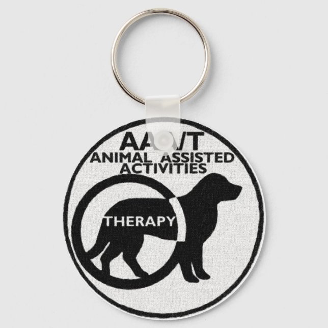 THERAPY DOG ANIMAL ASSISTED ACTIVITIES KEYCHAIN (Front)