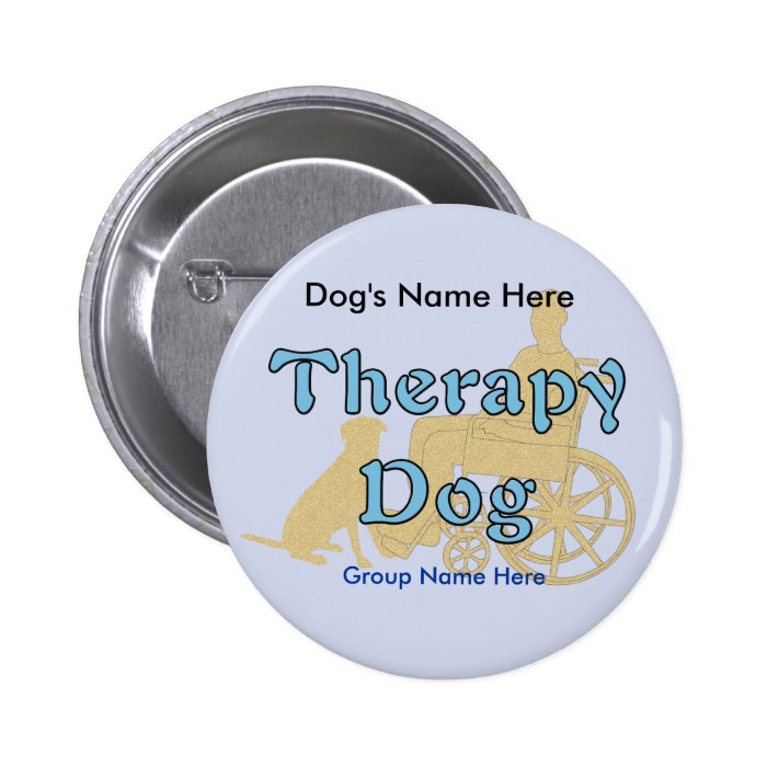 Therapy Dog Buttons