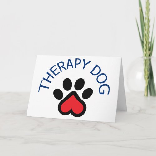 Therapy Dog Card