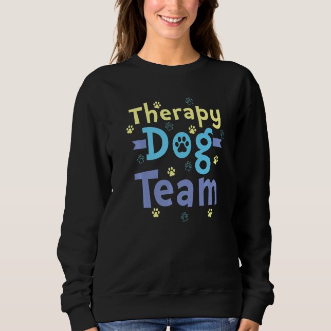 Therapy Dog Design - Therapy Dog Team Premium Sweatshirt (Front)