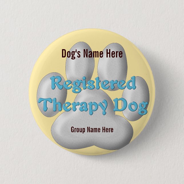 Therapy Dog ID Button (Front)