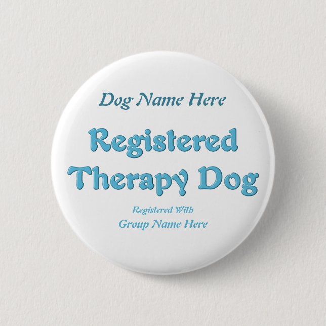 Therapy Dog ID Button (Front)