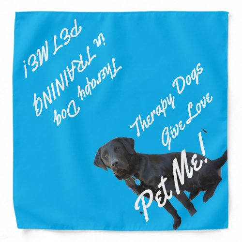 Therapy Dog in Training Bandanna