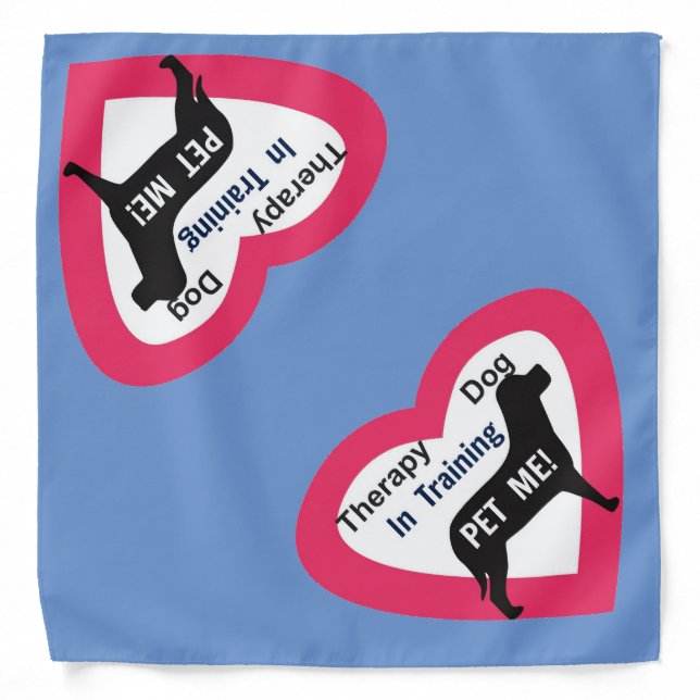 Therapy Dog in Training Bandanna (Front)