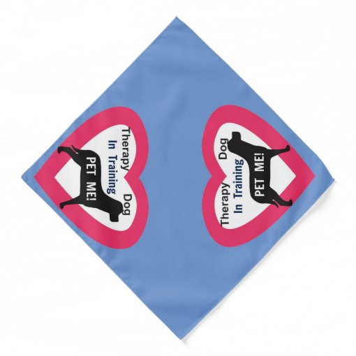 Therapy Dog in Training Bandanna Zazzle