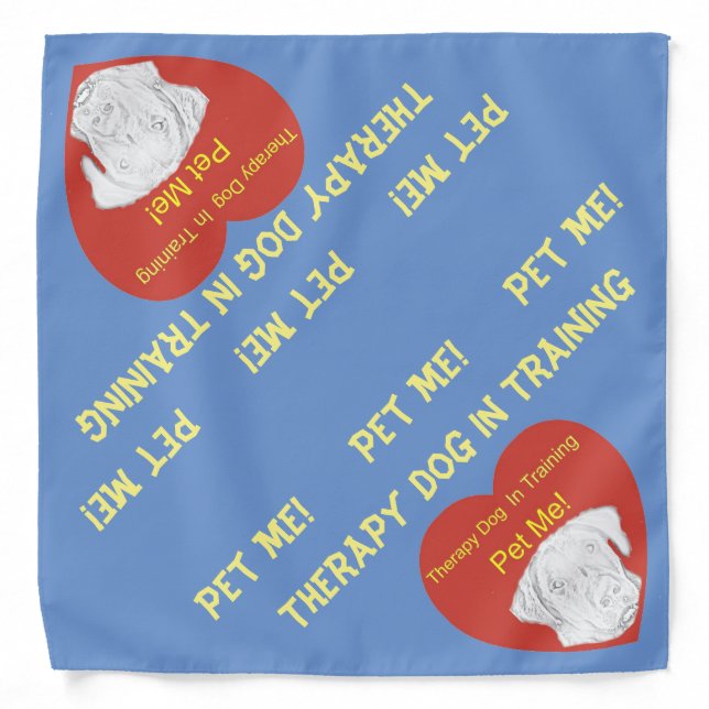 Therapy Dog in Training Bandanna (Lab) (Front)