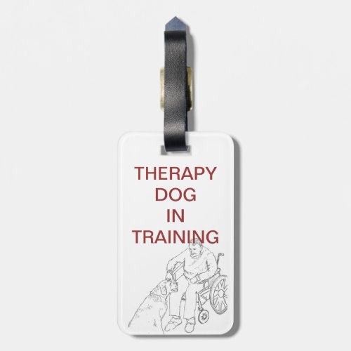 Therapy Dog in Training tag