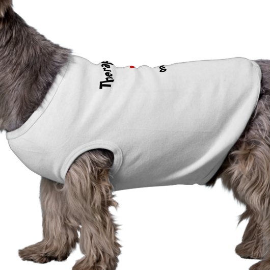 Therapy Dog on duty T-Shirt (Side)