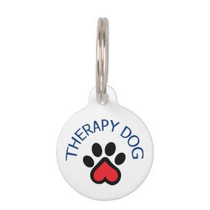 Therapy Dog Pet ID Tag