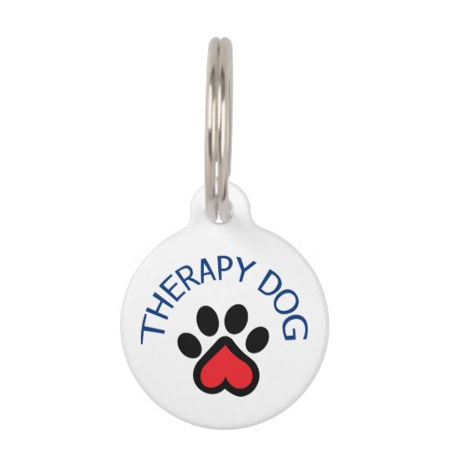 Therapy Dog Pet ID Tag