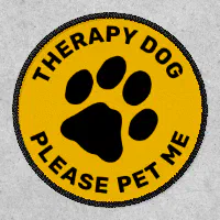 Therapy Dog Please Pet Me Patch