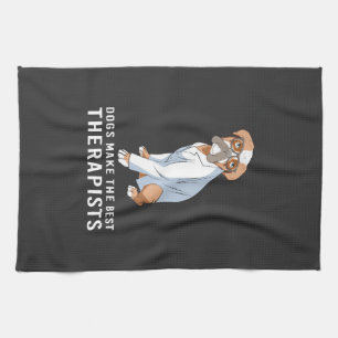 Therapy Dog Psychology Therapist Kitchen Towel