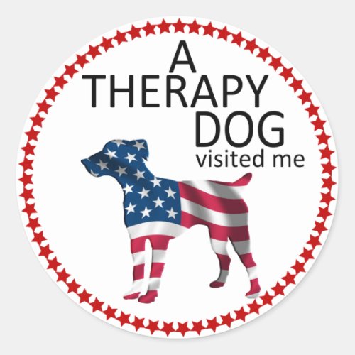 Therapy Dog Souvenir Sticker