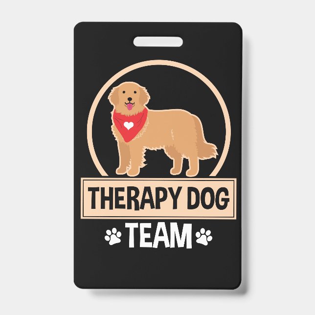 Therapy Dog Team Badge (Front)