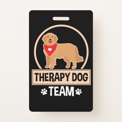 Therapy Dog Team Badge