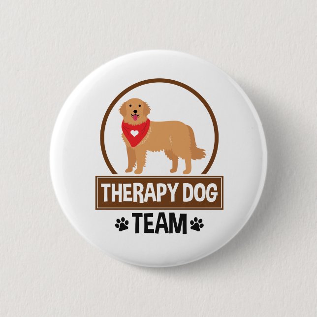 Therapy Dog Team Button (Front)