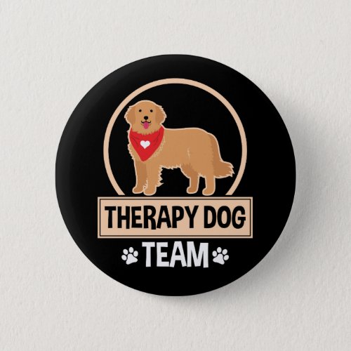 Therapy Dog Team Button