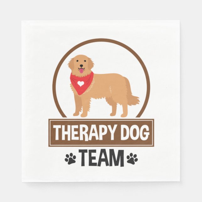 Therapy Dog Team Napkins (Front)
