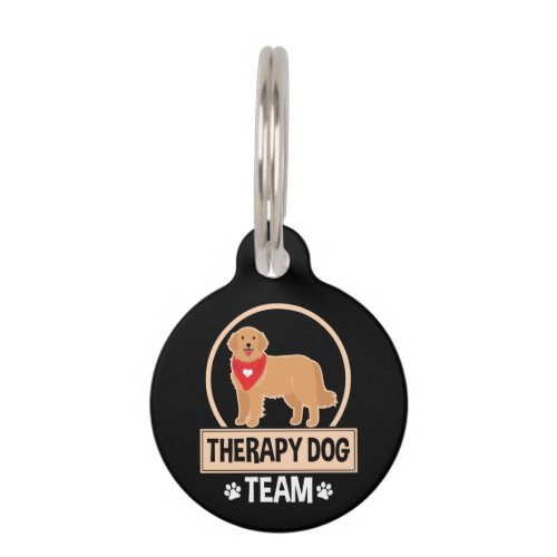 Therapy Dog Team Pet ID Tag