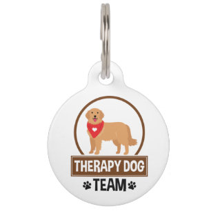 Therapy Dog Team Pet ID Tag