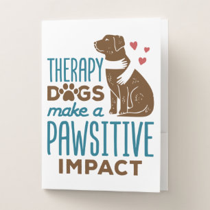 Therapy Dogs Make a Pawsitive Impact Pocket Folder