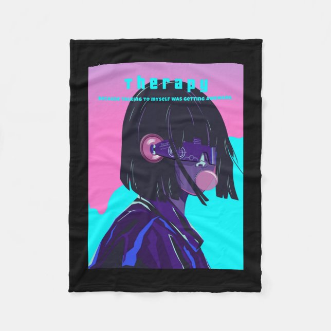 Therapy  fleece blanket (Front)