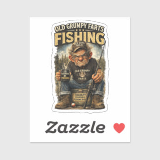 Therapy Has a Fishing Rod Funny Fisherman Sticker