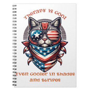 Therapy Is Cool T-Shirt – Mental Health Awareness  Notebook
