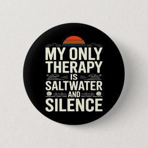 Therapy is r and Silence Beach Summer Casual Wear Button