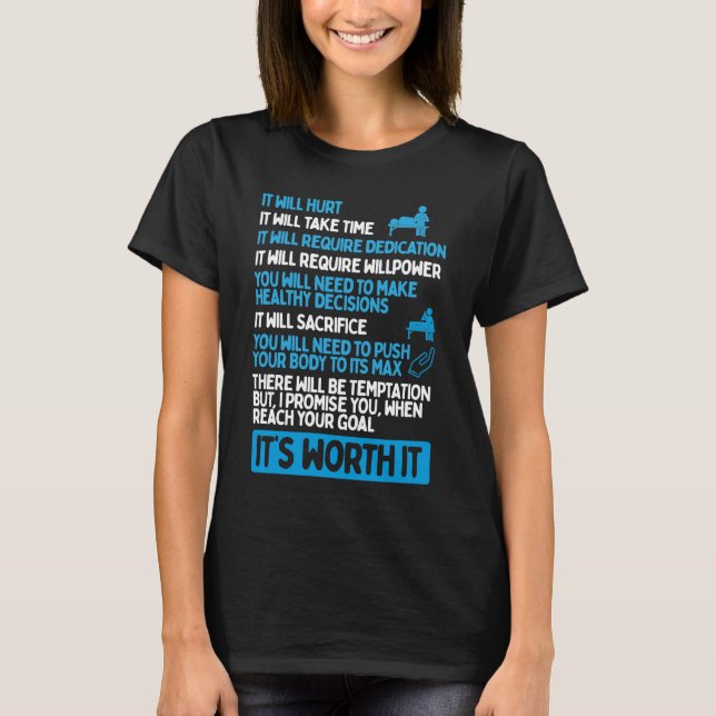 Therapy Its worth it Healthcare Physical Therapist T-Shirt (Front)